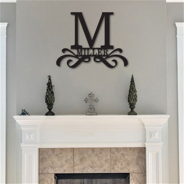 Personalized Family Name Metal Sign | Outdoor Custom Sign Classy Wedding Gift